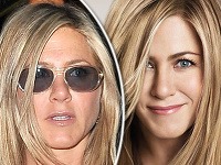 Jennifer Aniston v bežný deň a vyretušovaná v reklame