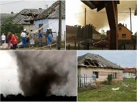 Tornádo v Maďarsku zničilo desiatky domov