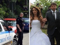 Ešte pred svadbou Agáty Hanychovej sa pred domom, kde sa pripravovala, objavila polícia. 