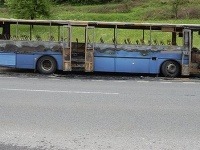 Zhorený autobus v Kolárovciach