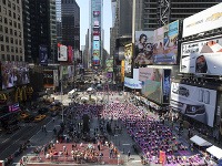 Zaplnené newyorské Times Square