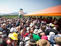Návštevníci na festivale Pohoda. Návštevníci na festivale Pohoda.