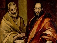 Sv. Peter a Pavol na maľbe zo 16. storočia od maliara El Greca Sv. Peter a Pavol na maľbe zo 16. storočia od maliara El Greca
