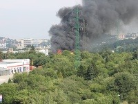 Požiar v Bratislave - polianky
