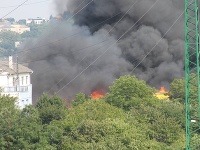 Požiar v Bratislave - polianky