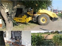 Rútiaci sa valec akoby zázrakom nikoho nezranil Rútiaci sa valec akoby zázrakom nikoho nezranil