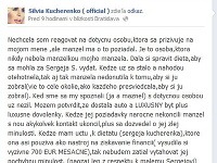 Silvia Kucherenko sa k Anninej medializácii vyjadrila na facebooku. 