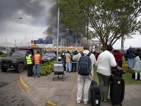 Požiar na letisku v Nairobi