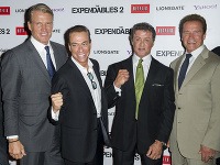 Scott Adkins, Dolph Lundgren, Jean-Claude Van Damme, Sylvester Stallone a Arnold Schwarzenegger 
