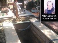 Jozefa Adamoviča pochovali na Martinskom cintoríne. 