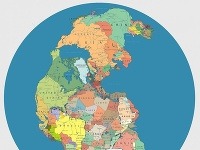 Pangea s politickým usporiadaním krajín Pangea s politickým usporiadaním krajín