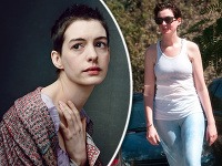 Anne Hathaway ako vychudnutá hviezda snímky Bedári a s odstupom času vo vylepšenej forme