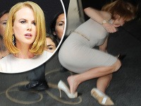 Nicole Kidman sa po zrážke s paparazzom na bicykli rozpleštila na zem.