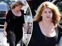 Nenalíčená Kirstie Alley s množstvom kíl navyše Nenalíčená Kirstie Alley s množstvom kíl navyše