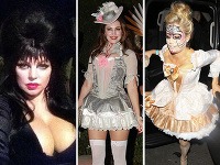 Viaceré celebrity cez víkend oslavovali Halloween v šialených kostýmoch.