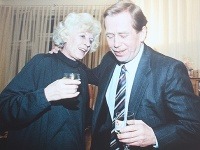 Václav Havel s prvou manželkou Olgou.