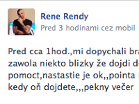 Status na Facebooku si o bratovom stave dal aj René Strausz, bývalý priateľ Zuzany Plačkovej. 