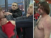 Zdeněk Macura (vpravo) dostal nakladačku. Spoločne s Josefom Rychtářom sa počas bitky vzájomne škrtili. Zdeněk Macura (vpravo) dostal nakladačku. Spoločne s Josefom Rychtářom sa počas bitky vzájomne škrtili.