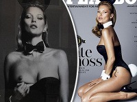 Čoskoro 40-ročná Kate Moss vytasila prsník v pánskom magazíne.