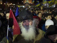 Protivládne protesty na Ukrajine pokračujú