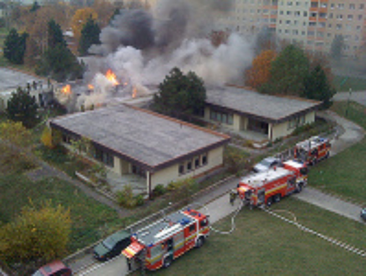 Požiar na Znievskej ulici v Petržalke