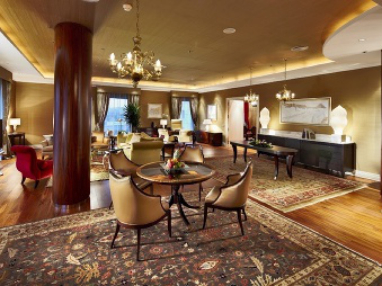 Prezidentský apartmán v Kempinski Hotel River Park  