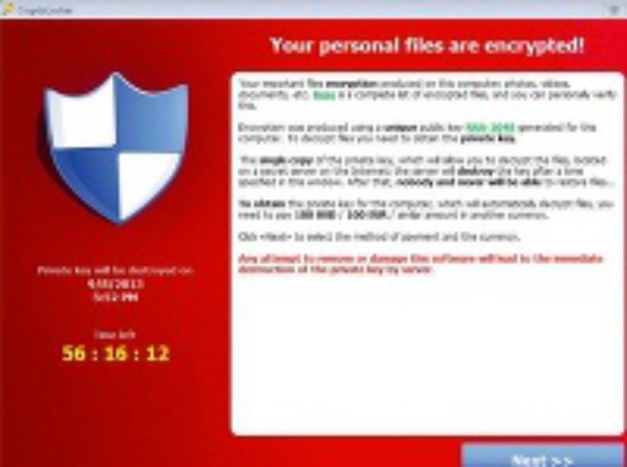 CryptoLocker, počítačový vírus z kategórie Ransomware. 