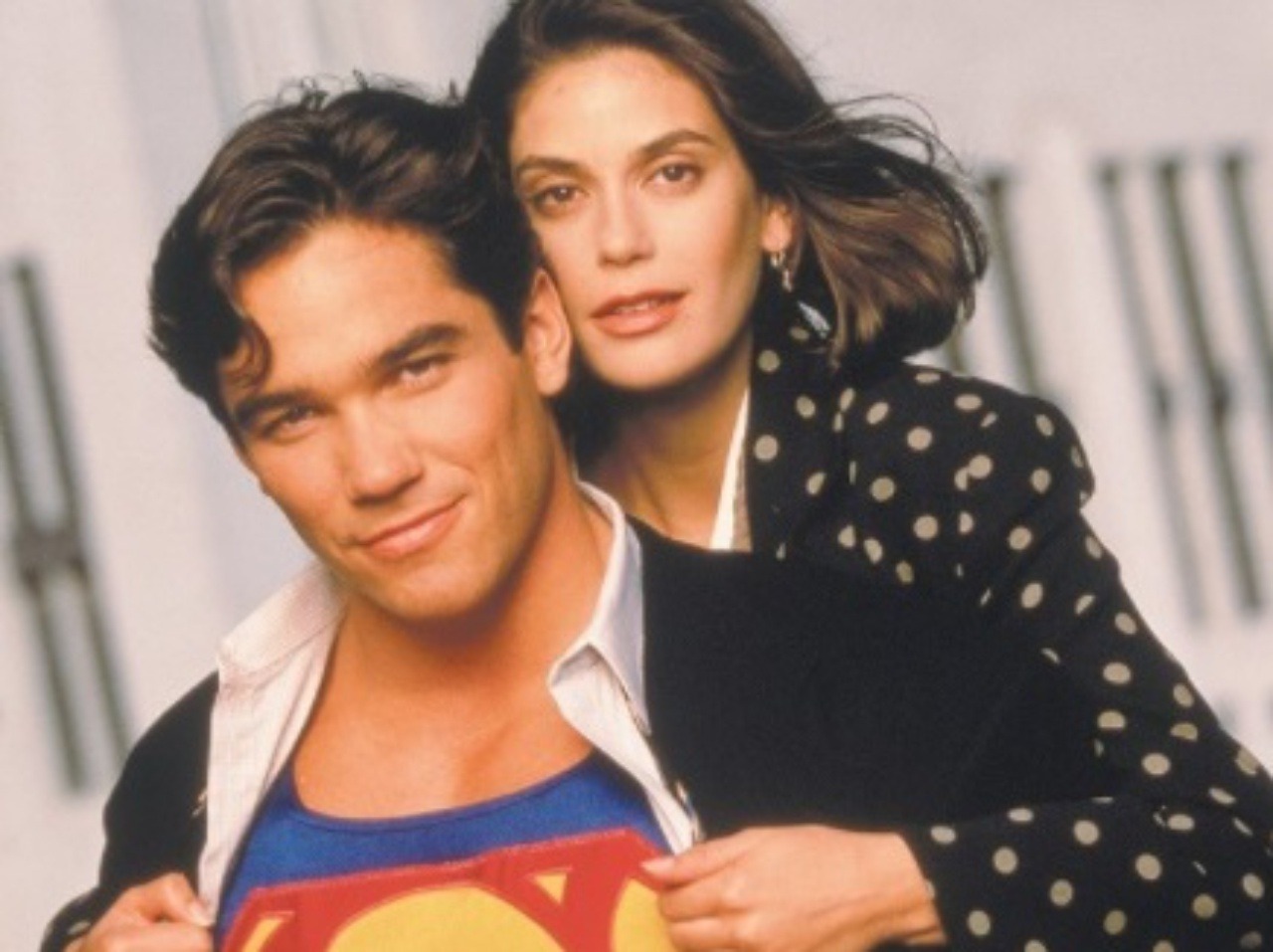 Superman a jeho láska Lois.