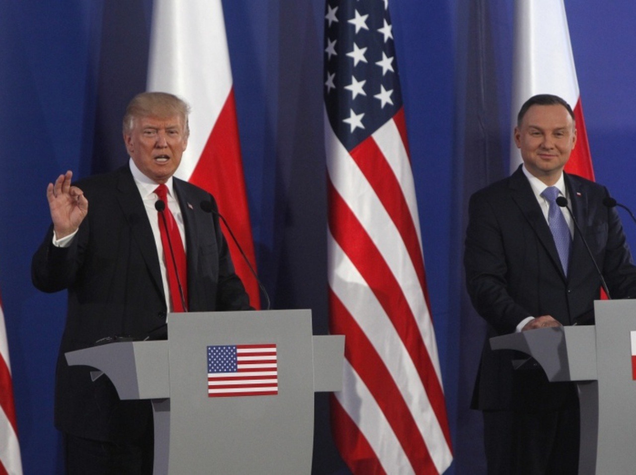 Donald Trump a Andrzej Duda