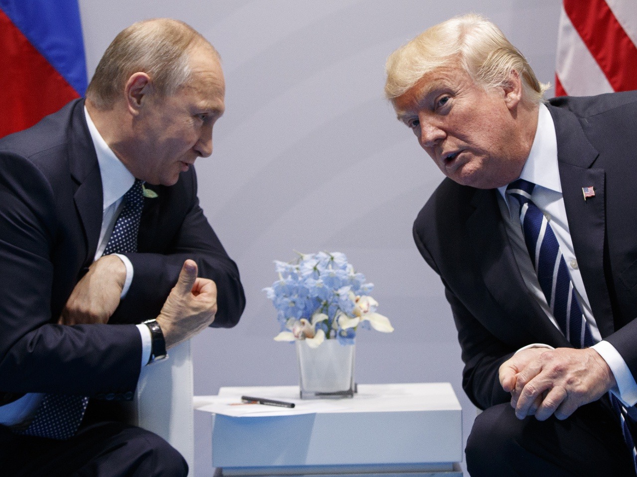 Stretnutie hláv Ruska a Ameriky.