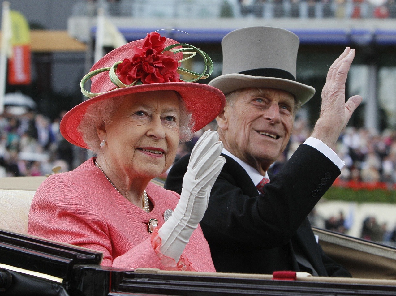 Kráľovná Alžbeta II. a princ Philip