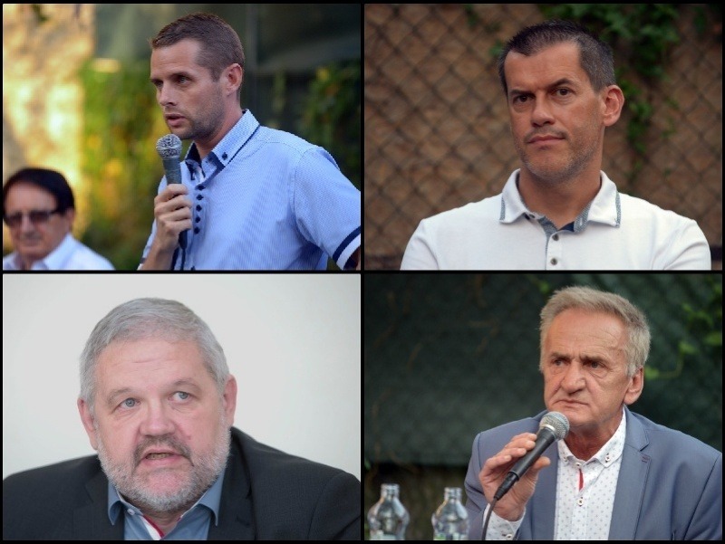 Kandidáti Stanislav Mičev, Martin Klus, Pavel Greksa, Igor Kašper