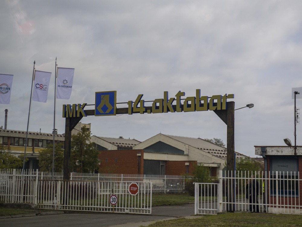 Snímka z fabriky IMK 14. Oktobar v srbskom meste Kruševac