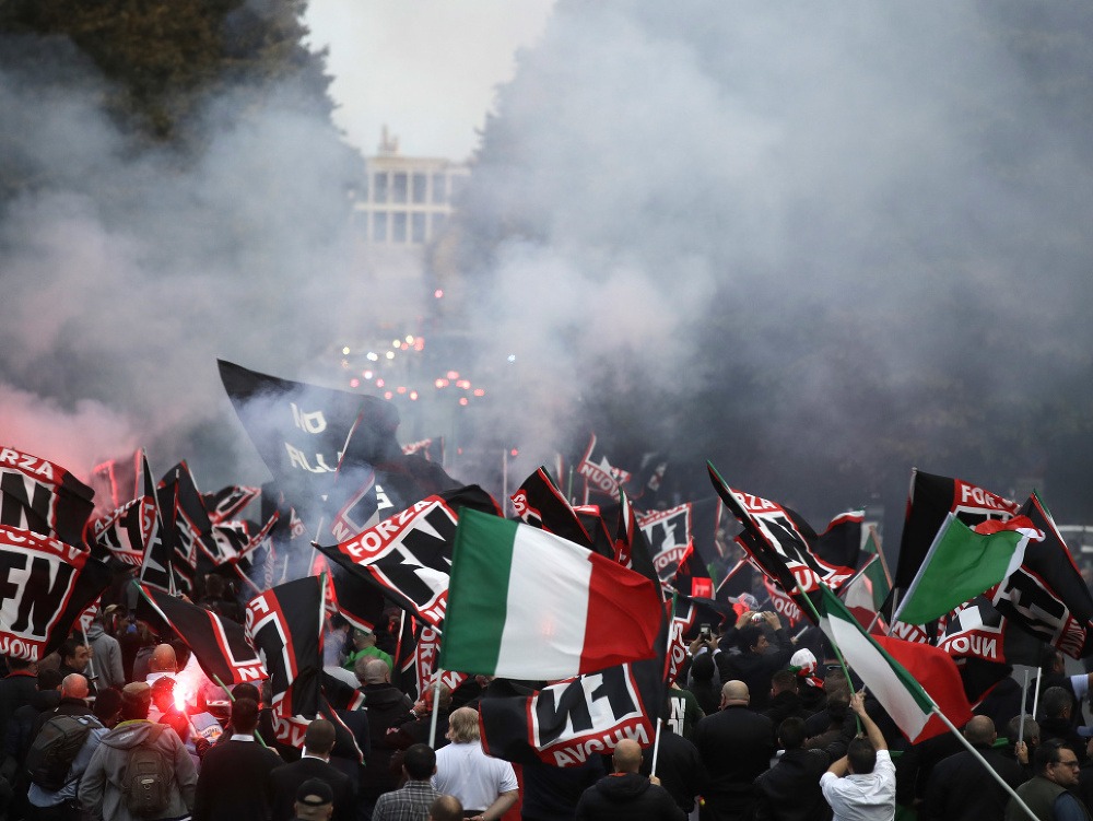 Pochod neonacistov v Ríme