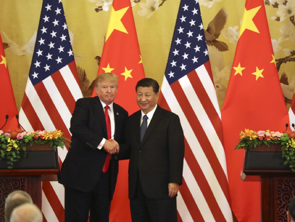 Donald Trump a čínsky prezident Si Ťin-pching.