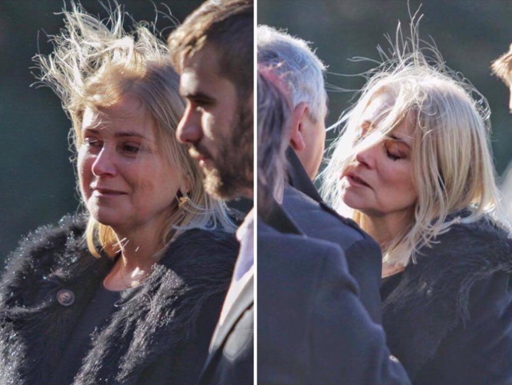 Zuzana Vačková na pohrebe nedokázala zastaviť plač.