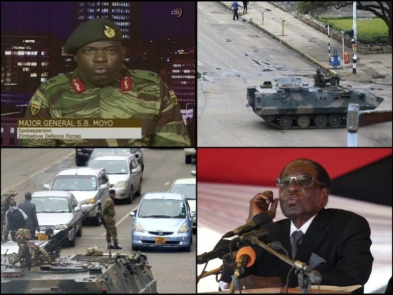 Zimbabwe bolo dnes v noci svedkom vojenského puču. Prezidenta Mugabeho zadržali