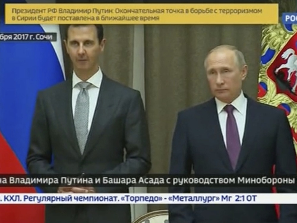 Bašár Asad a Vladimír Putin
