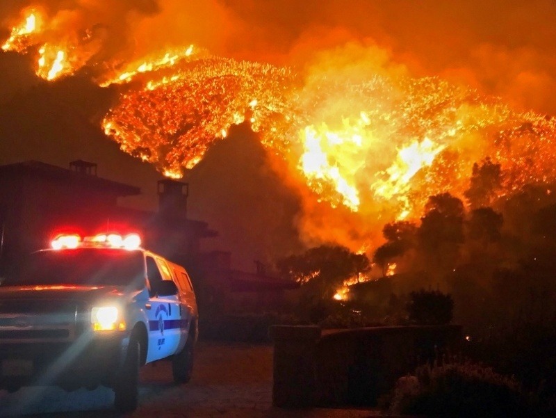 Požiar v Kalifornii.
