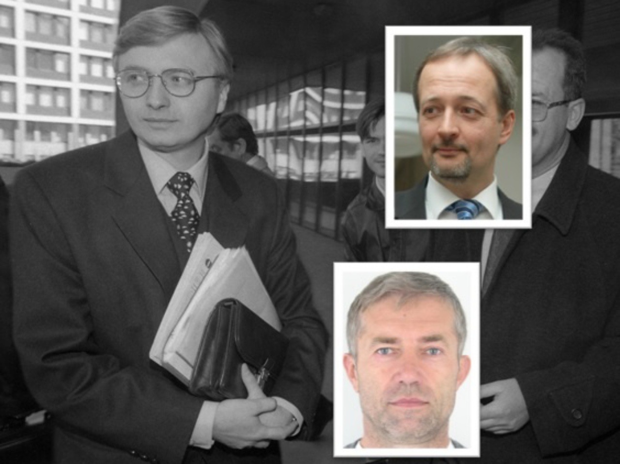 Exsiskár Ľuboš Kosík (vpravo dole) zverejnil vyhlásenie, v ktorom za hlavného vinníka v prípade únosu Michala Kováča ml. označil Ivana Lexu.