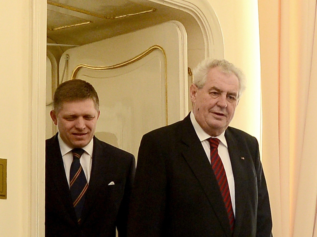 Robert Fico a Miloš Zeman