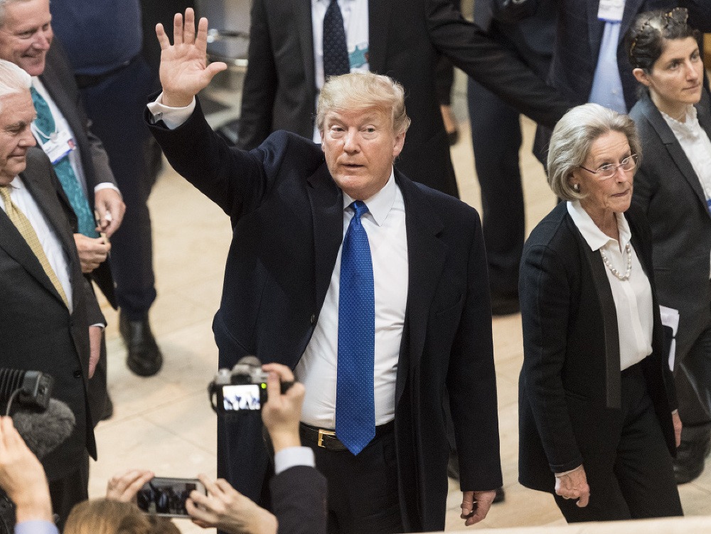 Americký prezident Donald Trump prichádza na 48. výročné zasadnutie Svetového ekonomického fóra (WEF) v Davose 