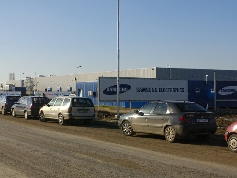 Fabrika firmy Samsung vo Voderadoch.