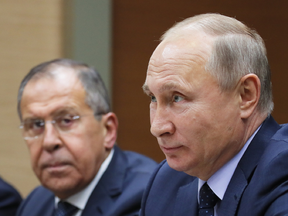 Vladimir Putin a Sergej Lavrov 