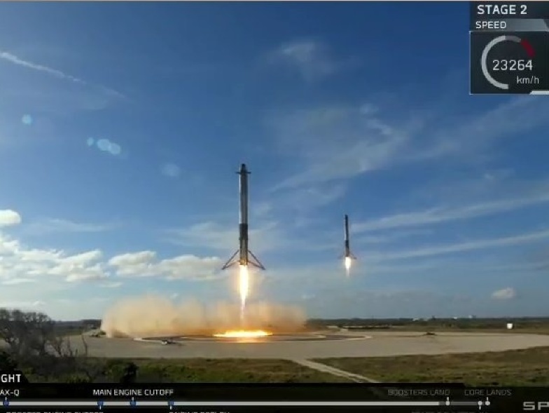 Falcon Heavy odštartovala