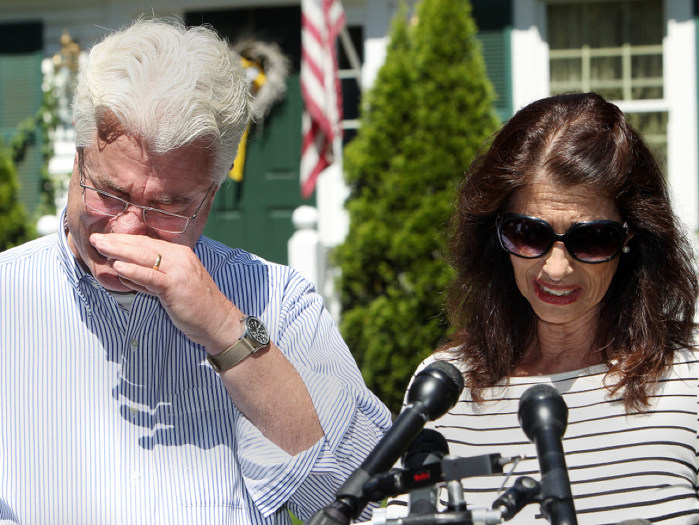 Rodičia popraveného amerického novinára John Foley a Diane Foleyobá 