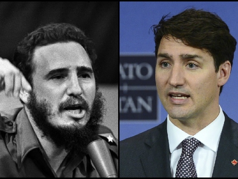 Fidel Castro a Justin Trudeau