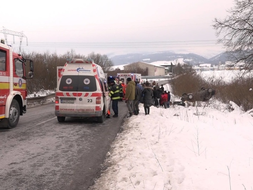 Vážna nehoda pri obci Spišské Bystré 