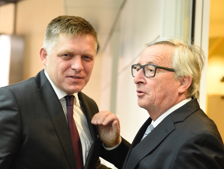 Robert Fico a Jean-Claude Juncker