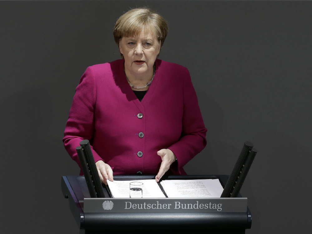 Angela Merkelová v parlamente